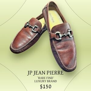 Jean Pierre Brown Leather Loafers for Men